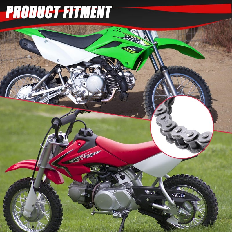 KAMIER 420 Drive Chain 102 Link with Chain Breaker for CRF50 XR50 KLX110 PW80 TTR90 RM60 50cc 70cc 90cc 110cc 125cc TaoTao Coolster Baja SSR Chinese Pit Dirt Bike 4 Wheeler ATV Go Kart Mini Bike Parts - Image 4